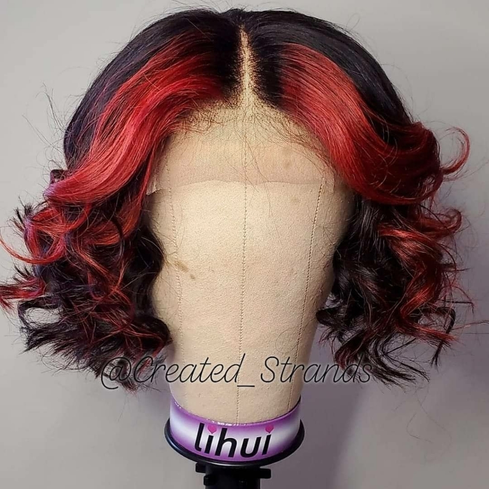 Red & Black Wig by Me 🥰🥰